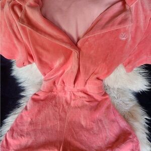 Juicy Couture Pink Terry Cloth Romper